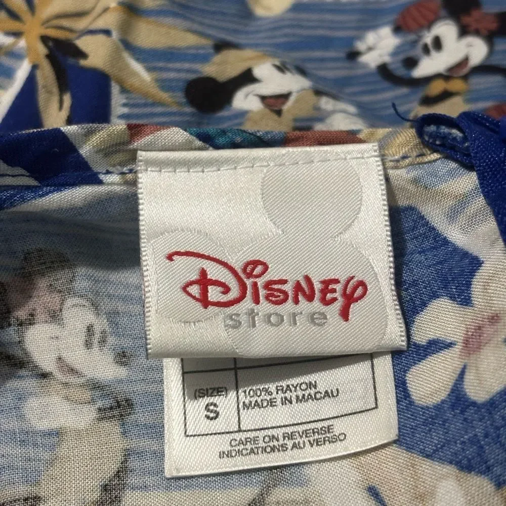 Disney Store Hawaiian Mickie Minnie Mouse Maxi Dress Size S - Picture 6 of 7
